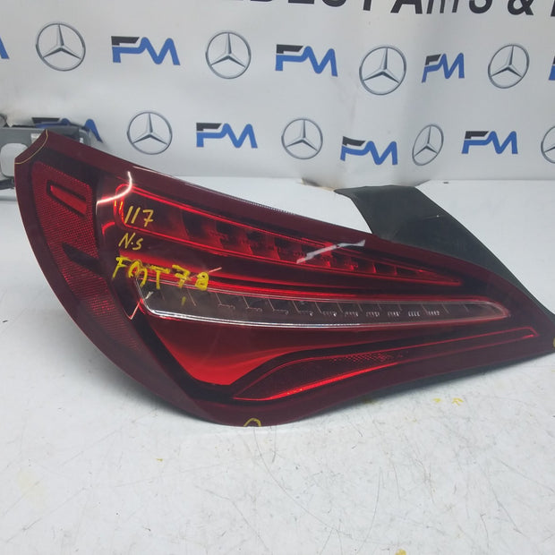 MERCEDES CLA W117 REAR PASSENGER N/S TAIL LIGHT A1769063900 2017 FMT78