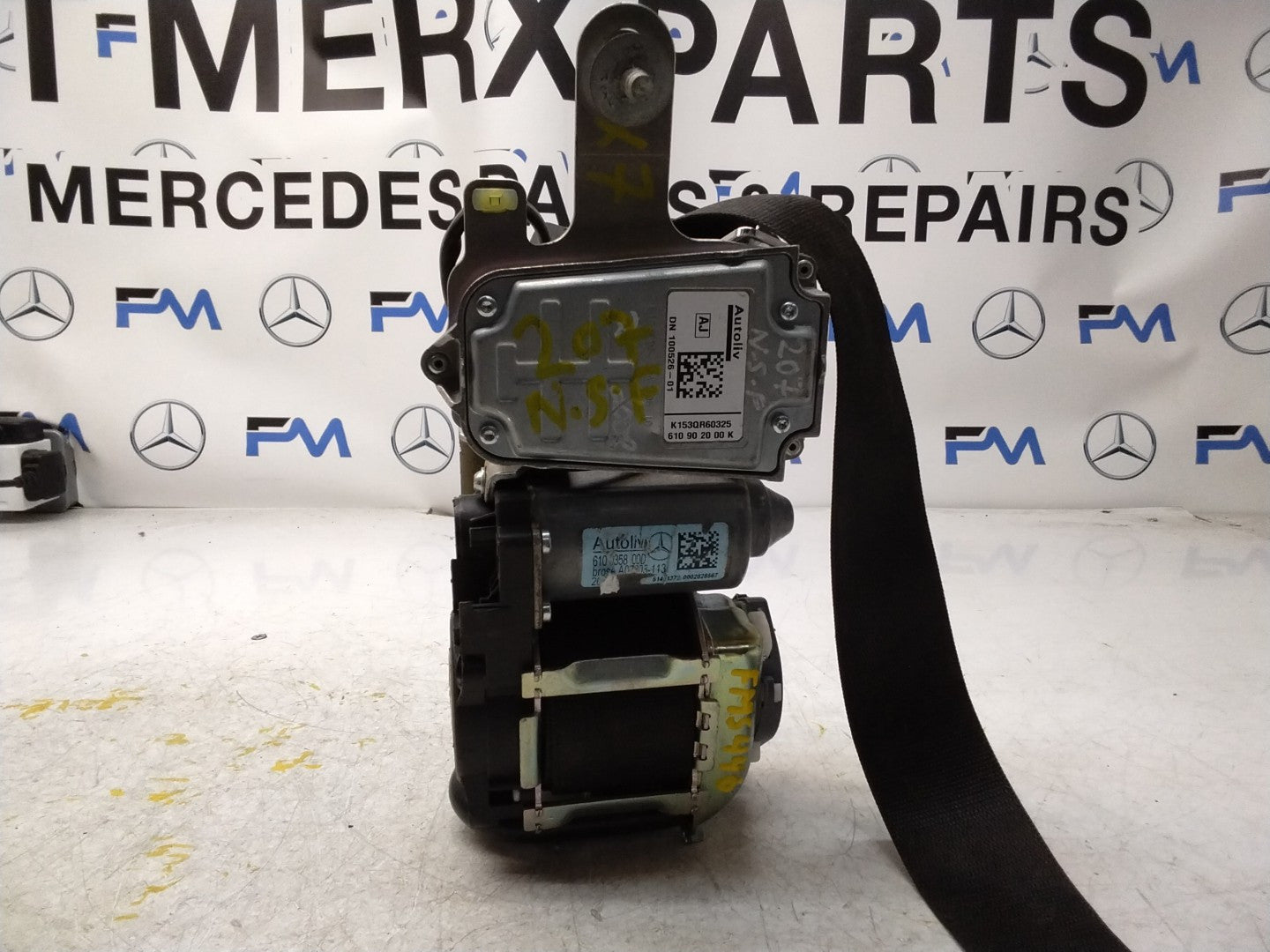 MERCEDES E CLASS W207 SEAT BELT FRONT LEFT PASSENGER A2078604185 FMS446 NSF