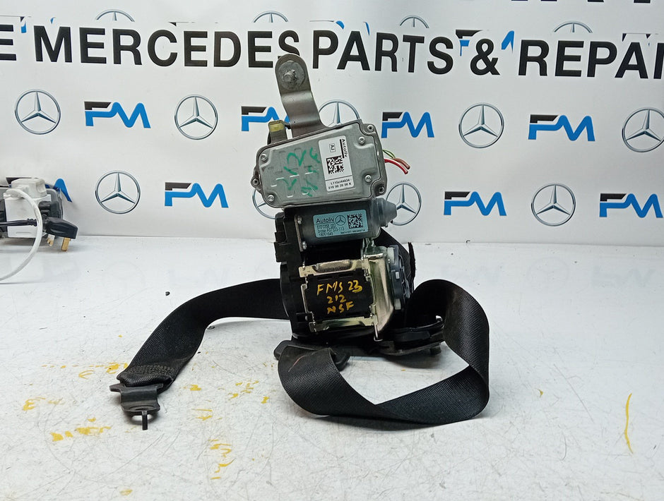 MERCEDES E CLASS W212  SEAT BELT FRONT LEFT PASSENGER SIDE A2128607585 FMS23 NSF