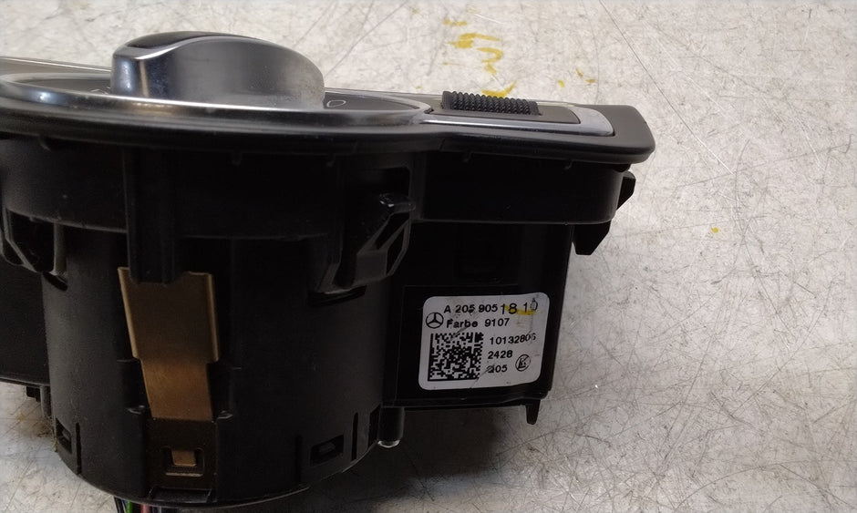 MERCEDES C-CLASS W205 HEADLIGHT CONTROL SWITCH 2014-2020 A2059051810 FM001015