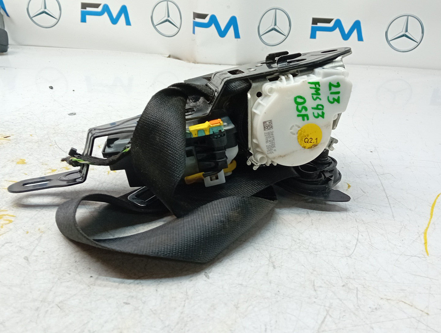 MERCEDES E220 SEAT BELT A2138605600 FRONT RIGHT DSL AUTO W213 ESTATE FMS93 OSF