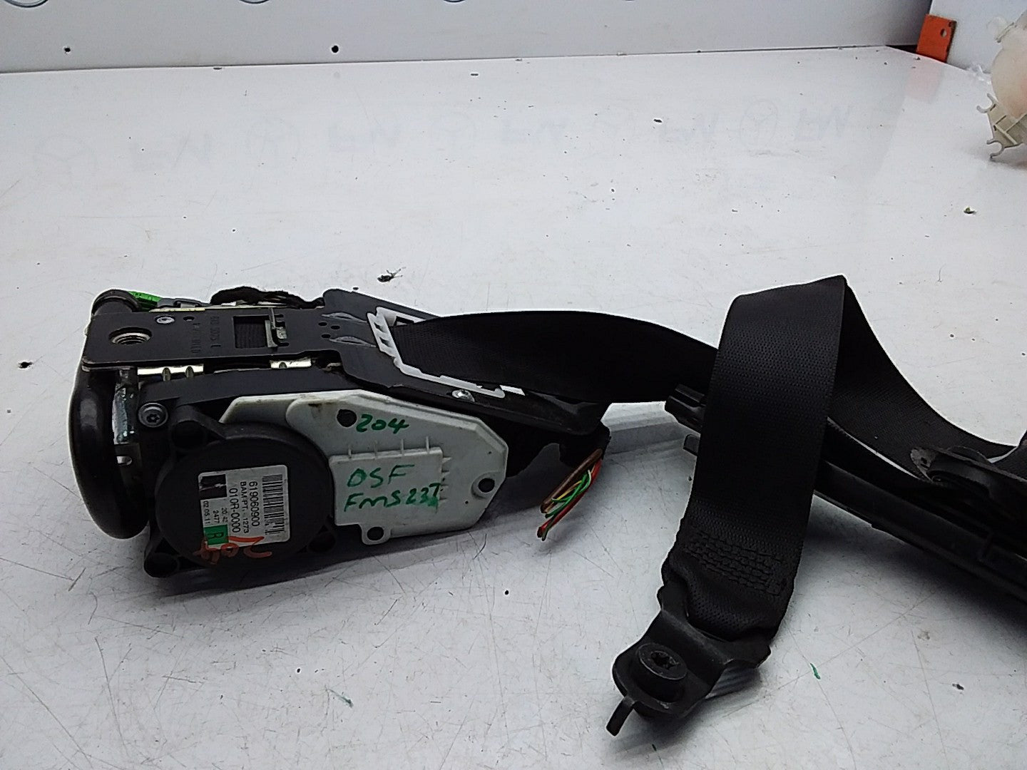 MERCEDES C-CLASS W204 SEAT BELT FRONT RIGHT DRIVER SIDE A2048602286 FMS237 OSF