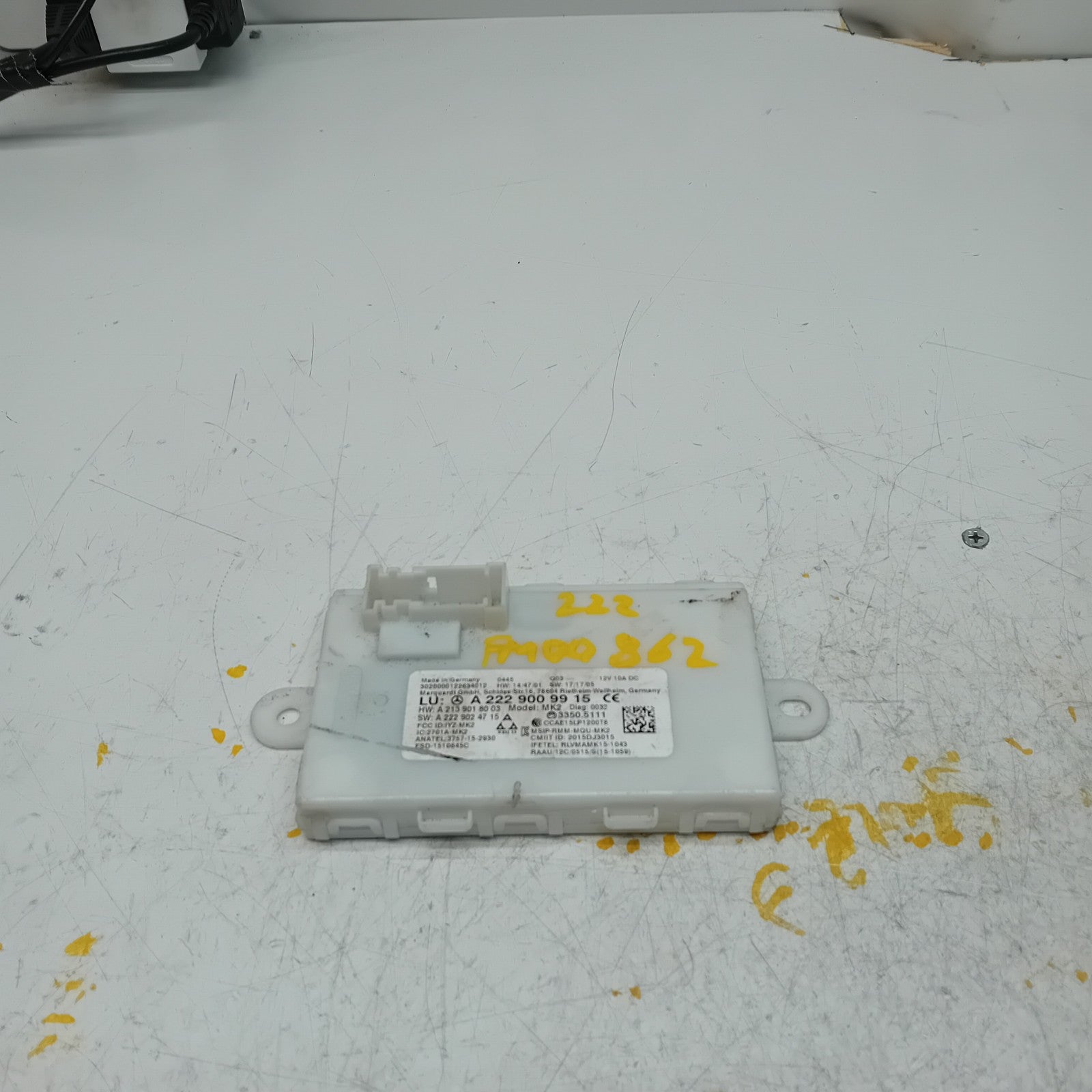MERCEDES BENZ S-CLASS KEYLESS GO CONTROL UNIT W222 A2229009915 FM00862