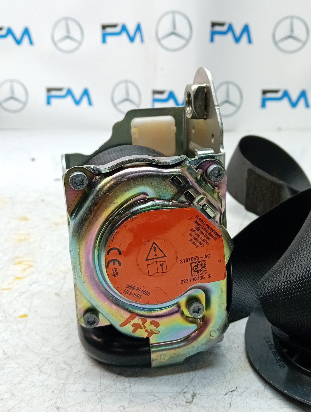 MERCEDES A CLASS  FRONT LEFT SEAT BELT WITH PRETENSIONER A1778600700 FMS71 NSF
