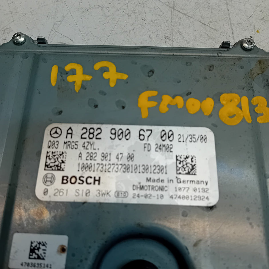 MERCEDES  A-CLASS W177 2018 ENGINE  ECU CONTROL MODULE A2829006700 FM00813