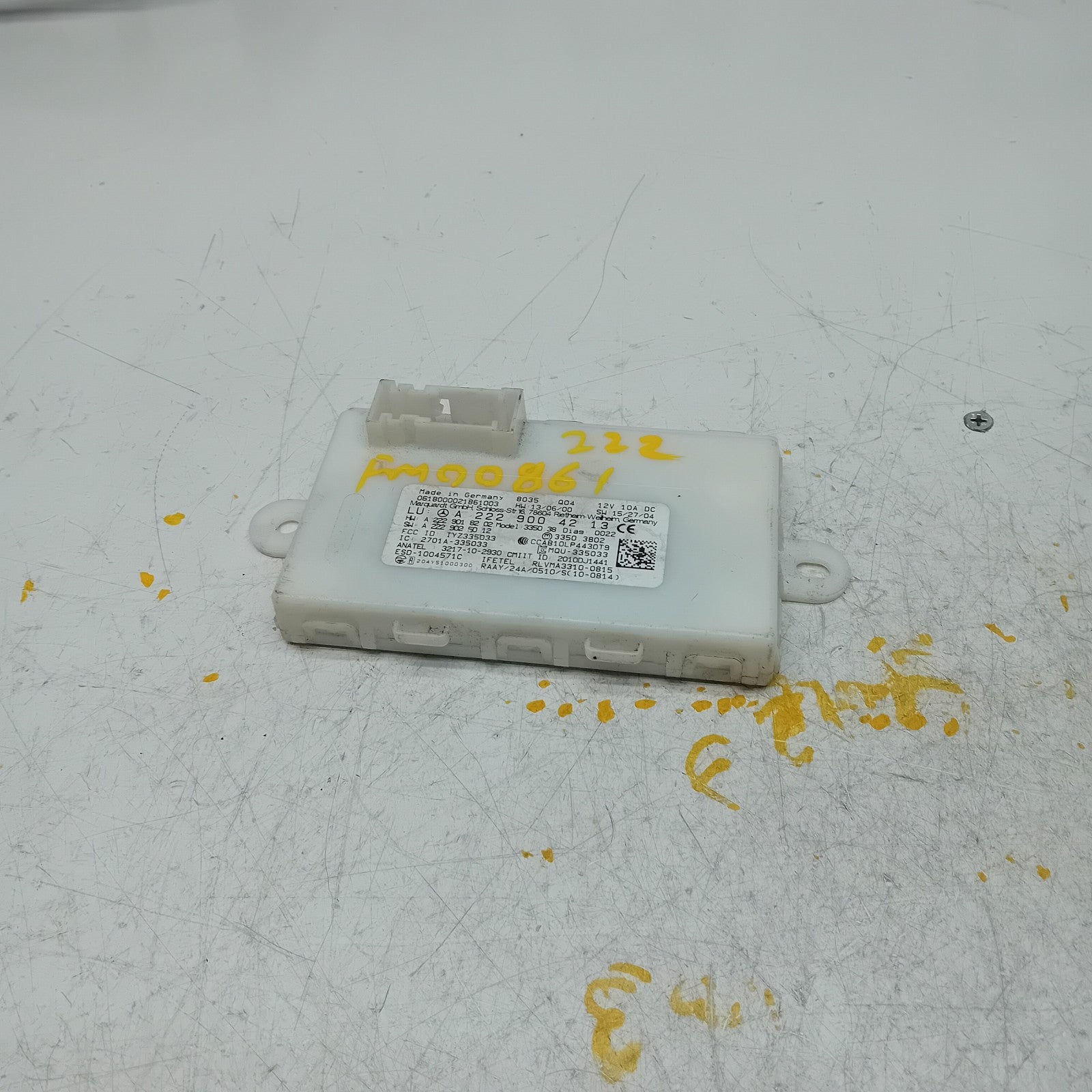 MERCEDES BENZ S-CLASS KEYLESS GO CONTROL UNIT W222 A2229004213 FM00861