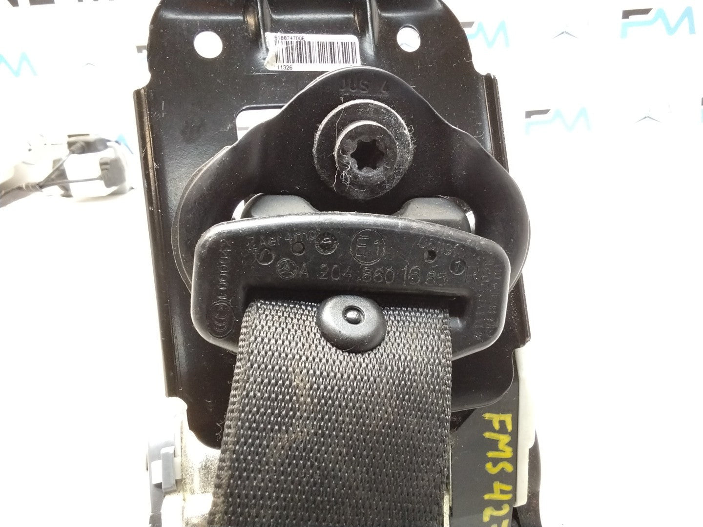 MERCEDES C-CLASS W204 SEAT BELT FRONT RIGHT DRIVER SIDE A2048601685 FMS427 OSF