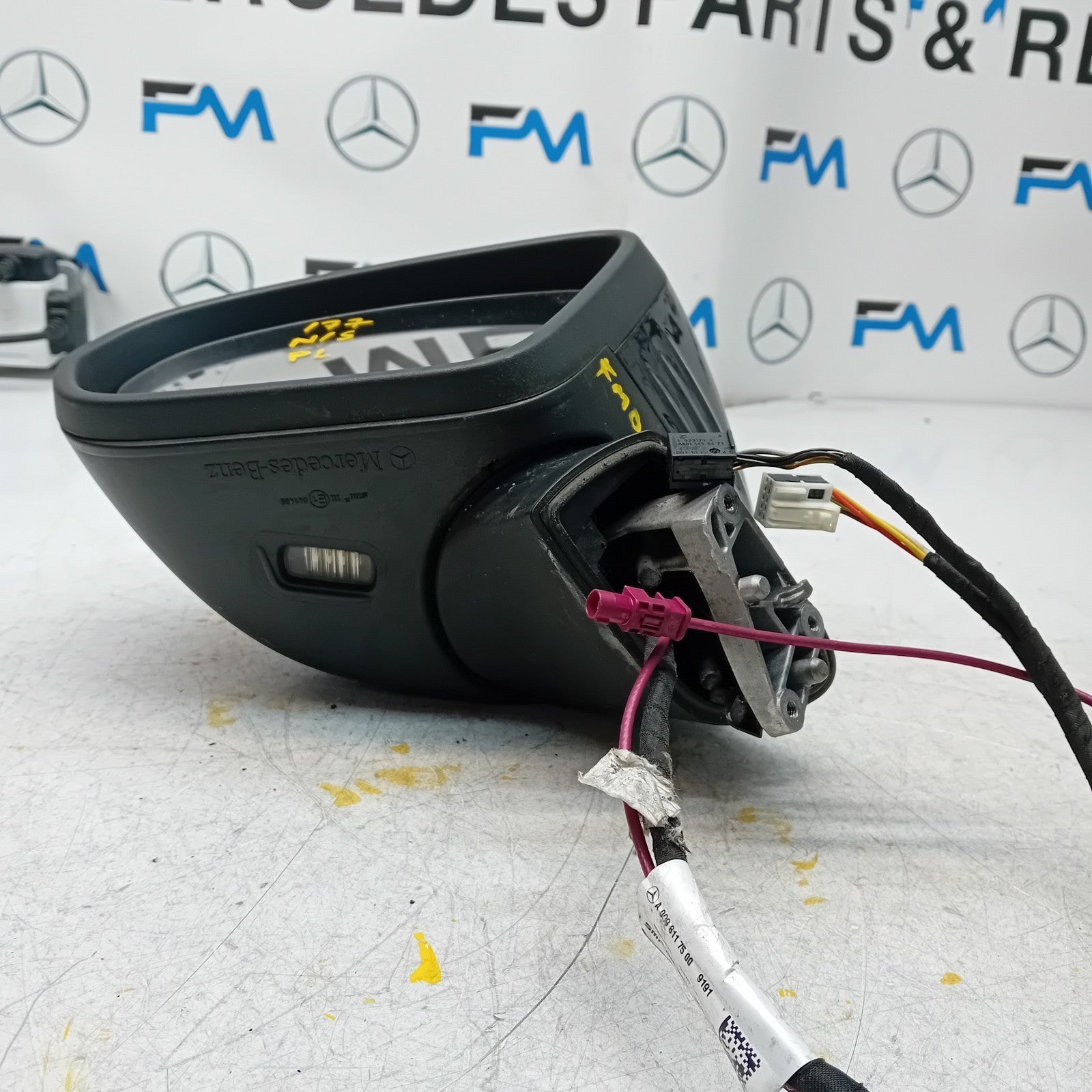 MERCEDES A Class W177 Passenger Side Wing Mirror A1778109902 Black PL FM0010064