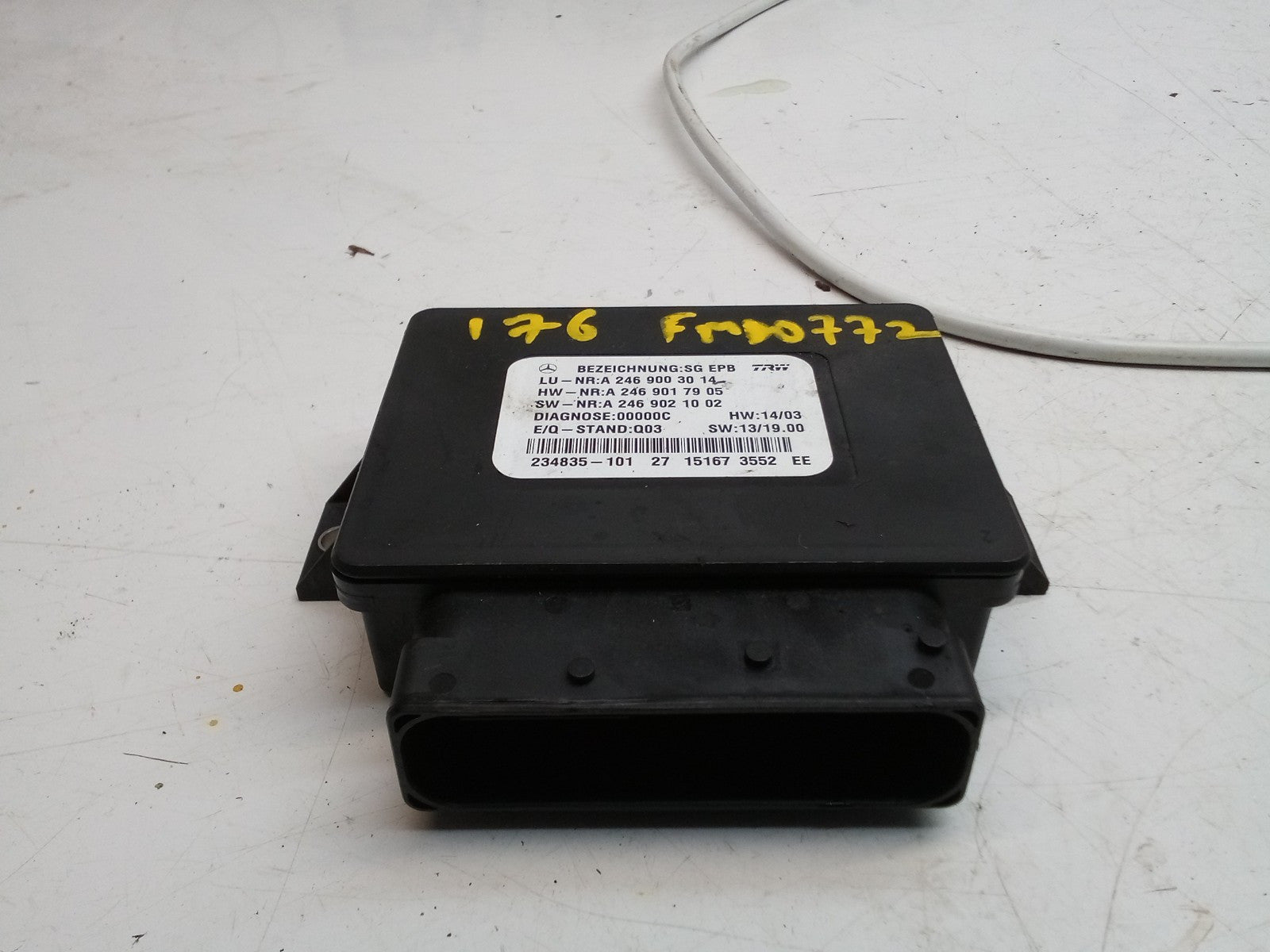 MERCEDES A,B-CLASS PARKING BRAKE CONTROL MODULE W176 W246 A2469003014 FM00772