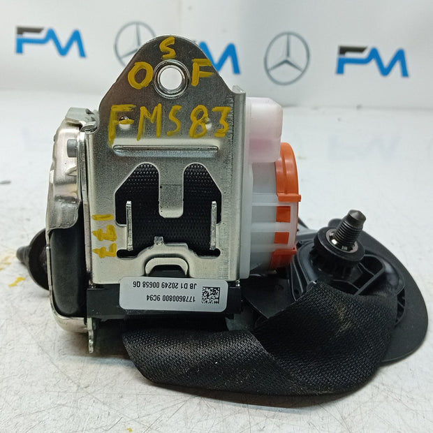MERCEDES A-CLASS  FRONT RIGHT SEAT BELT WITH PRETENSIONER A1778600800 FMS83 OSF