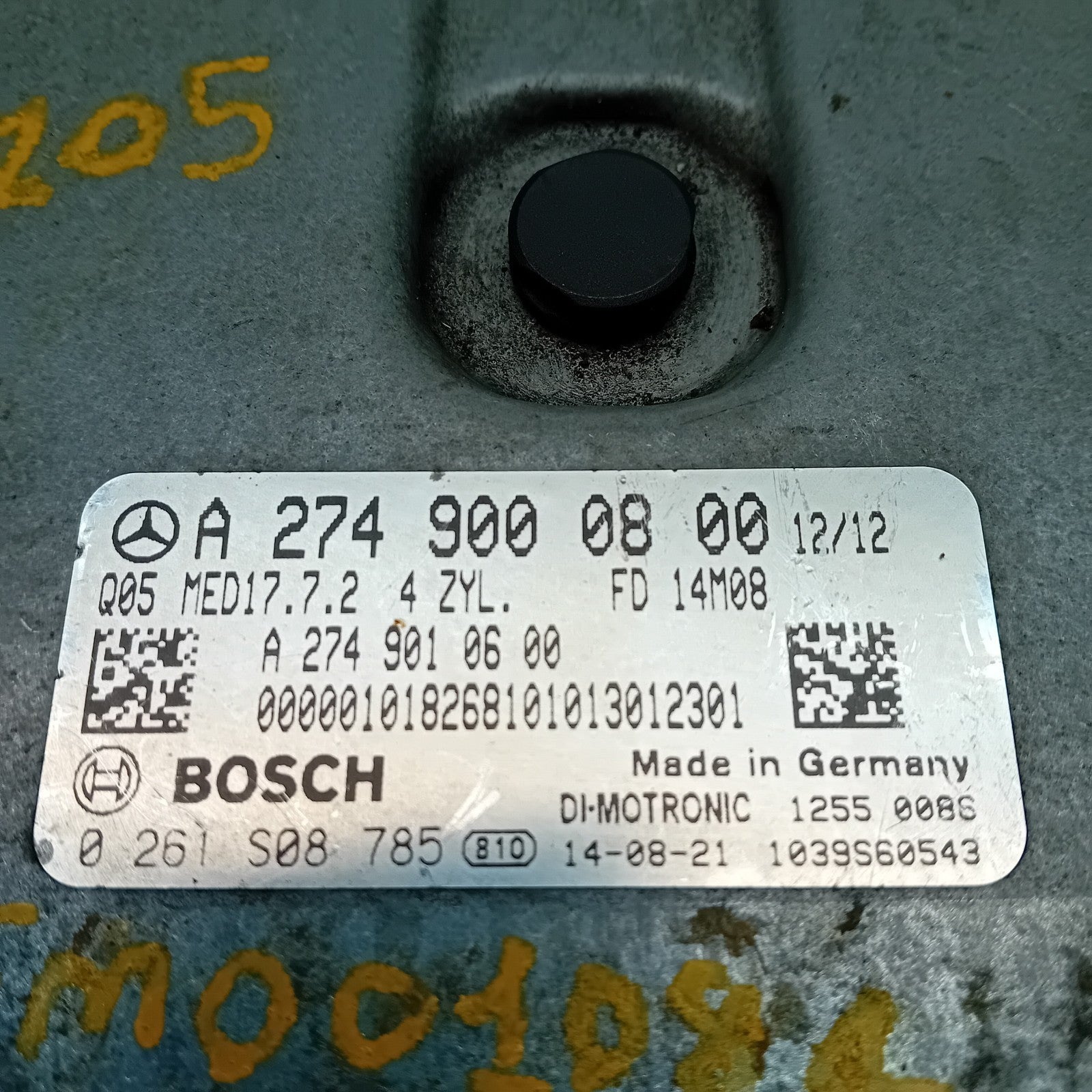 MERCEDES  C CLASS W205 W213 2018 ENGINE  ECU CONTROL MODULE A2749000800 FM001084