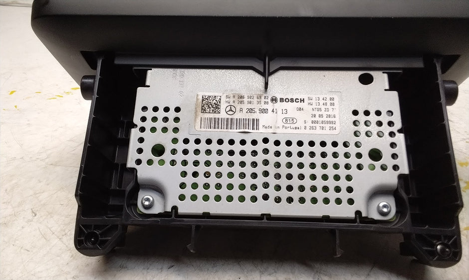 MERCEDES C-CLASS W205 DISPLAY SCREEN INSTRUMENT CLUSTER A2059064113 2016 FM00737