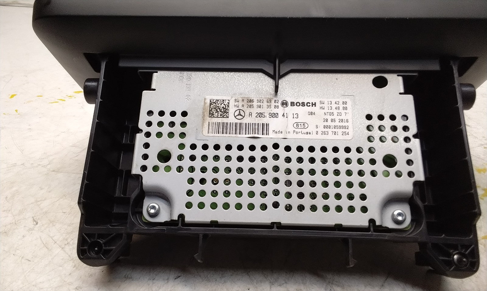 MERCEDES C-CLASS W205 DISPLAY SCREEN INSTRUMENT CLUSTER A2059064113 2016 FM00737