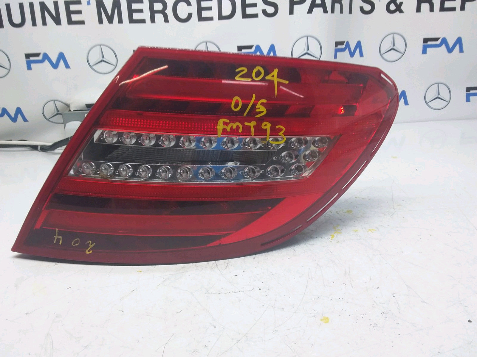 MERCEDES  C-CLASS W204 2011 REAR DRIVER O/S TAIL LIGHT A2048205864 FMT93