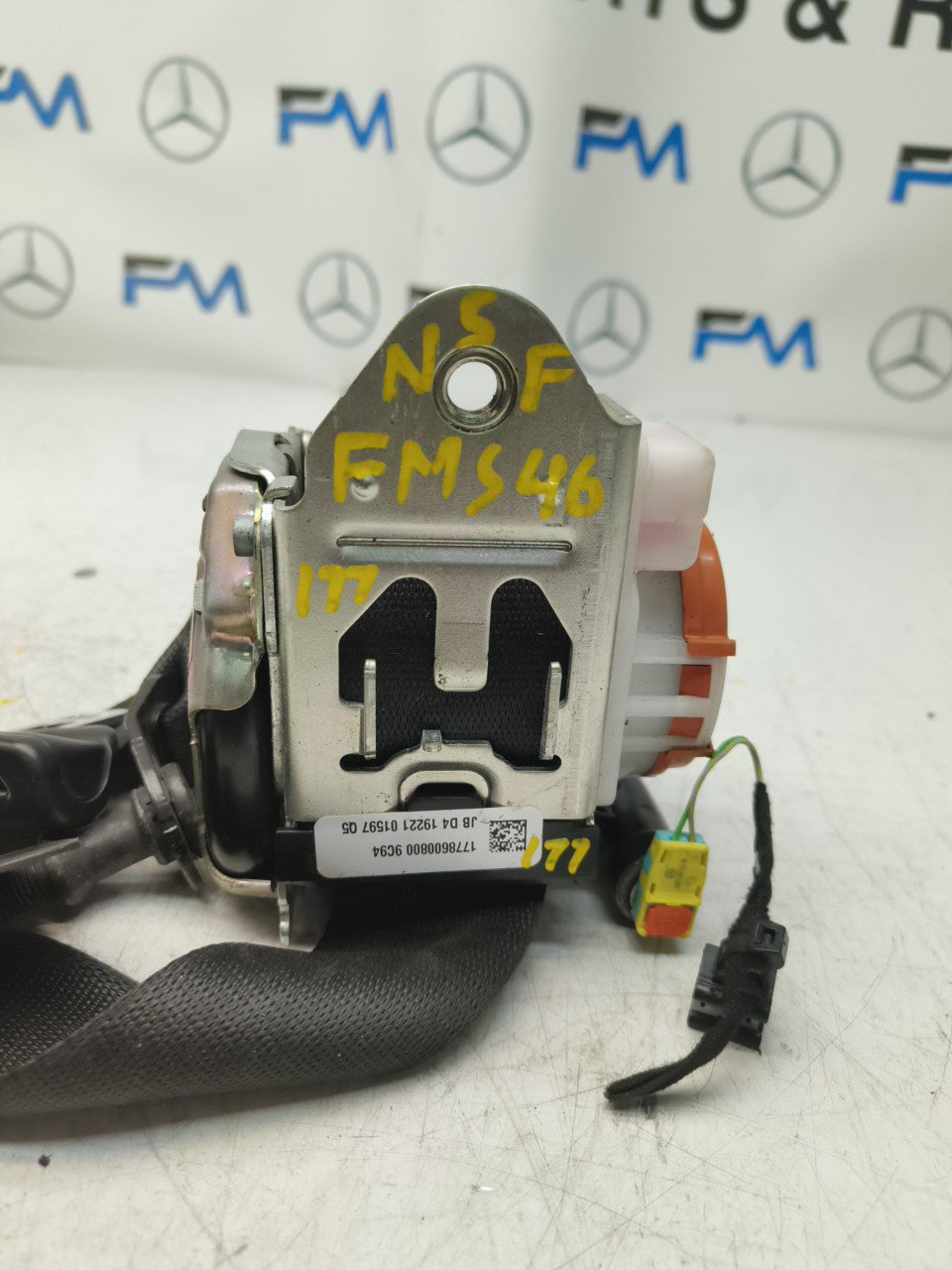MERCEDES A CLASS  FRONT LEFT SEAT BELT WITH PRETENSIONER A1778600800 FMS46 NSF