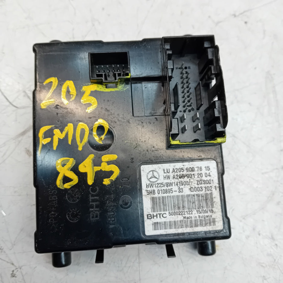MERCEDES C CLASS 2015 W205 AIR CONDITIONING CONTROL MODULE A2059007615 FM00845