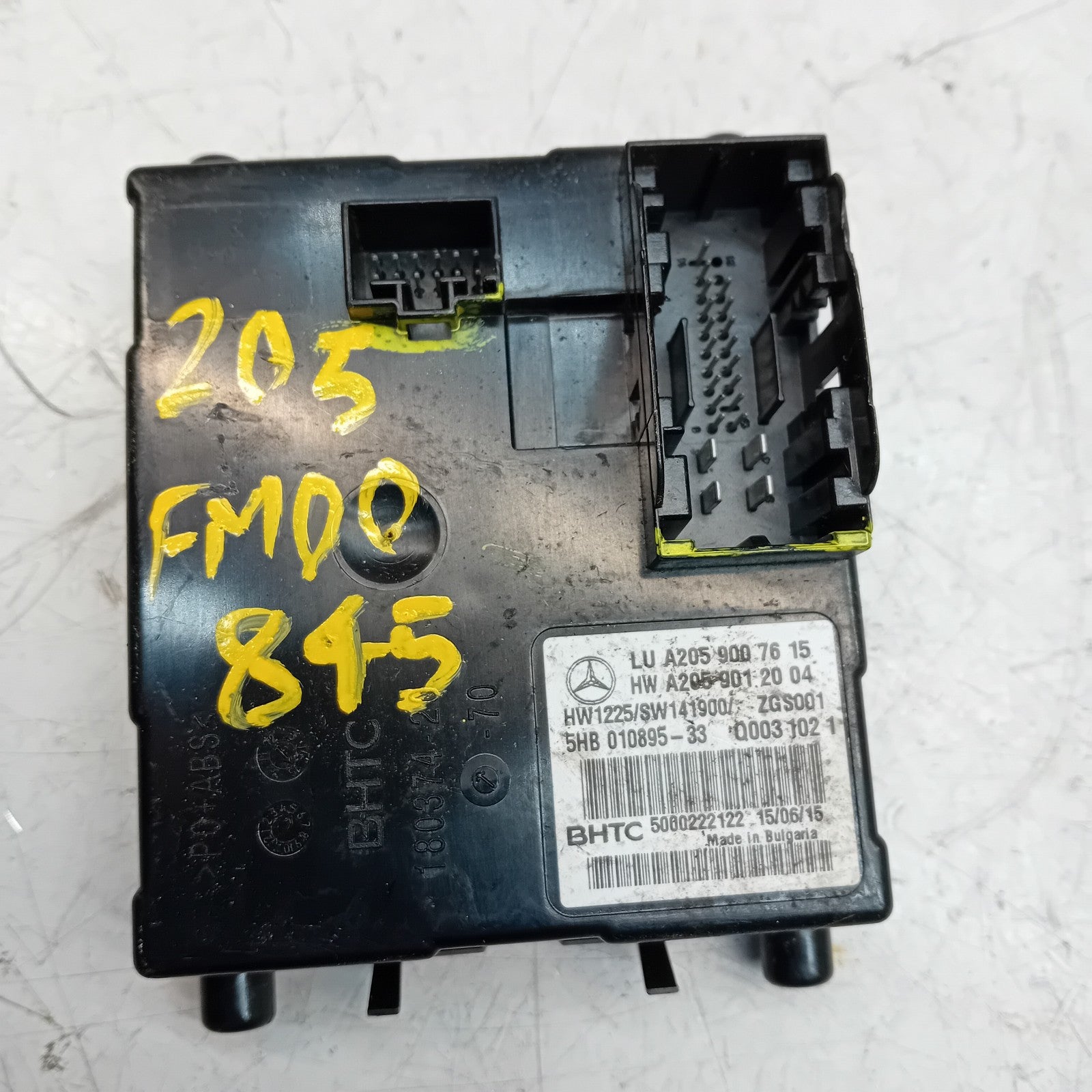 MERCEDES C CLASS 2015 W205 AIR CONDITIONING CONTROL MODULE A2059007615 FM00845