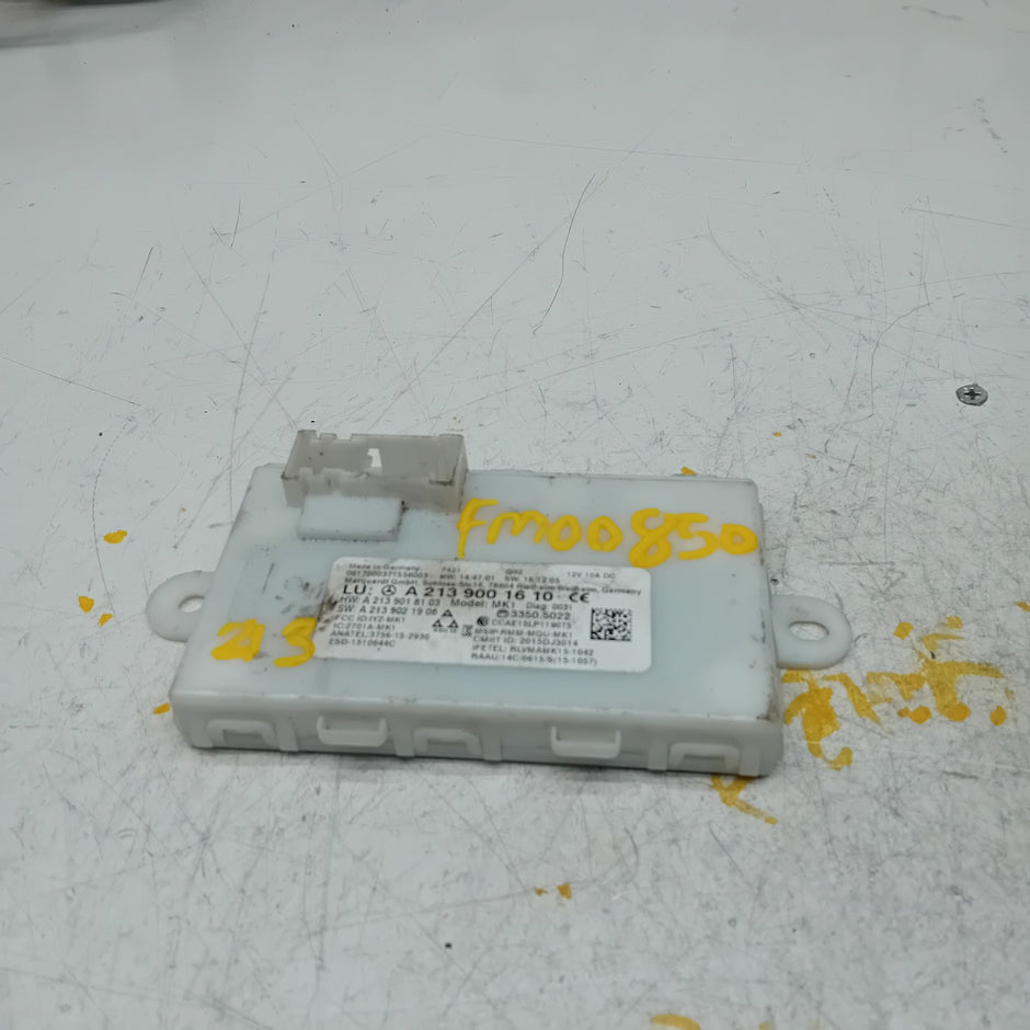 MERCEDES BENZ E-CLASS KEYLESS GO CONTROL UNIT W213 A2139001610 FM00850