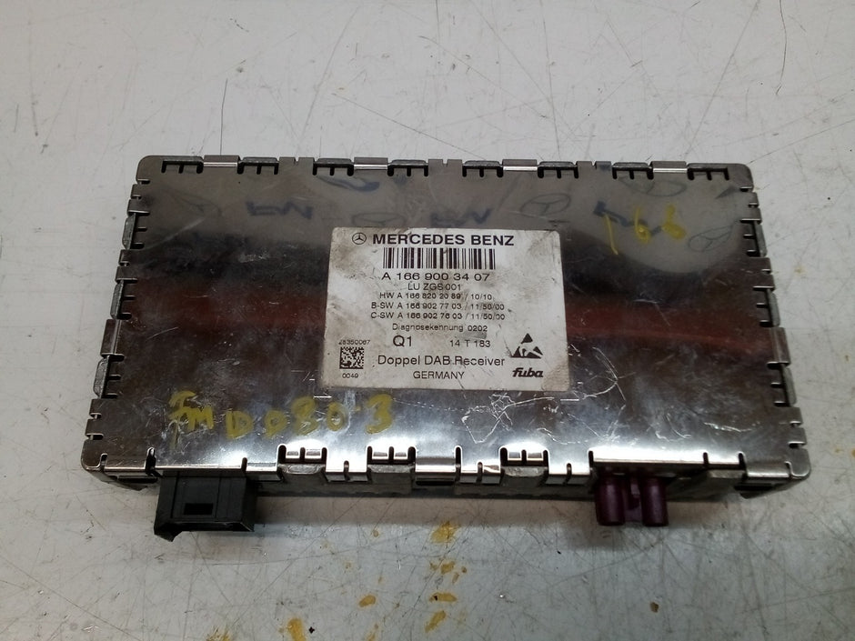 MERCEDES BENZ M-CLASS W166 2013 DIGITAL RADIO CONTROL UNIT A1669003407 FM00803