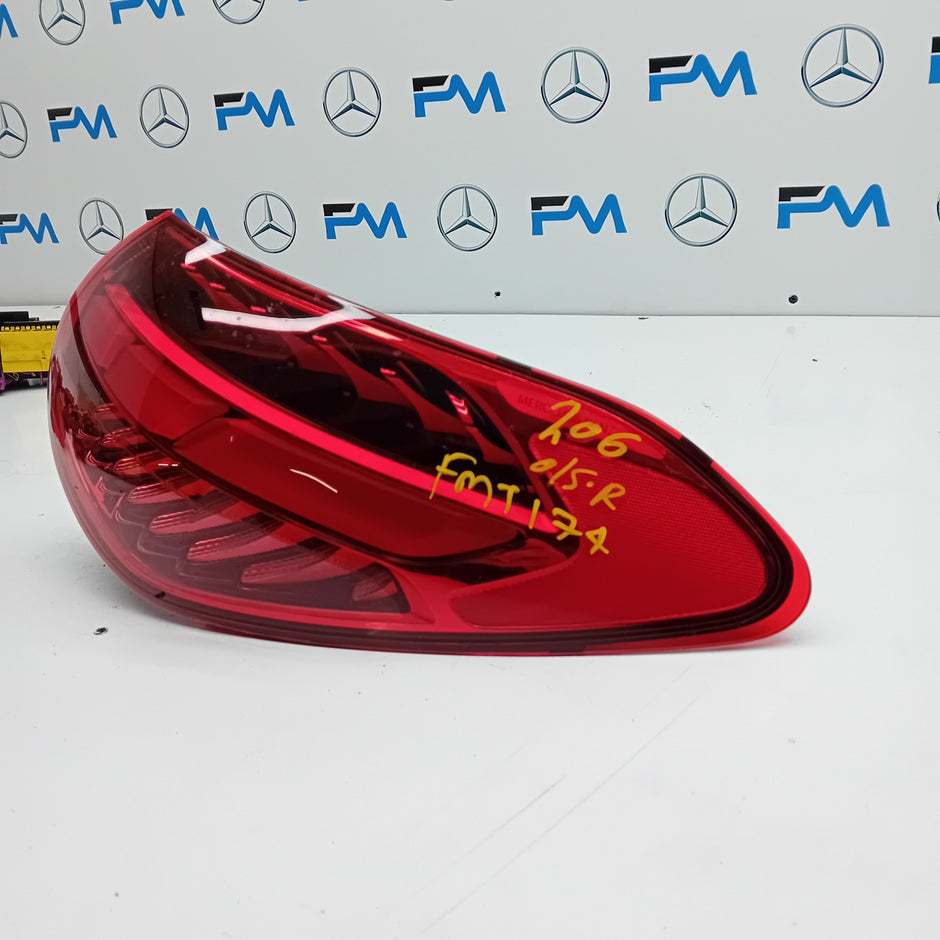 MERCEDES C-CLASS W206 DRIVER  SIDE OS REAR TAIL LIGHT FMT174 2024 A2069060401
