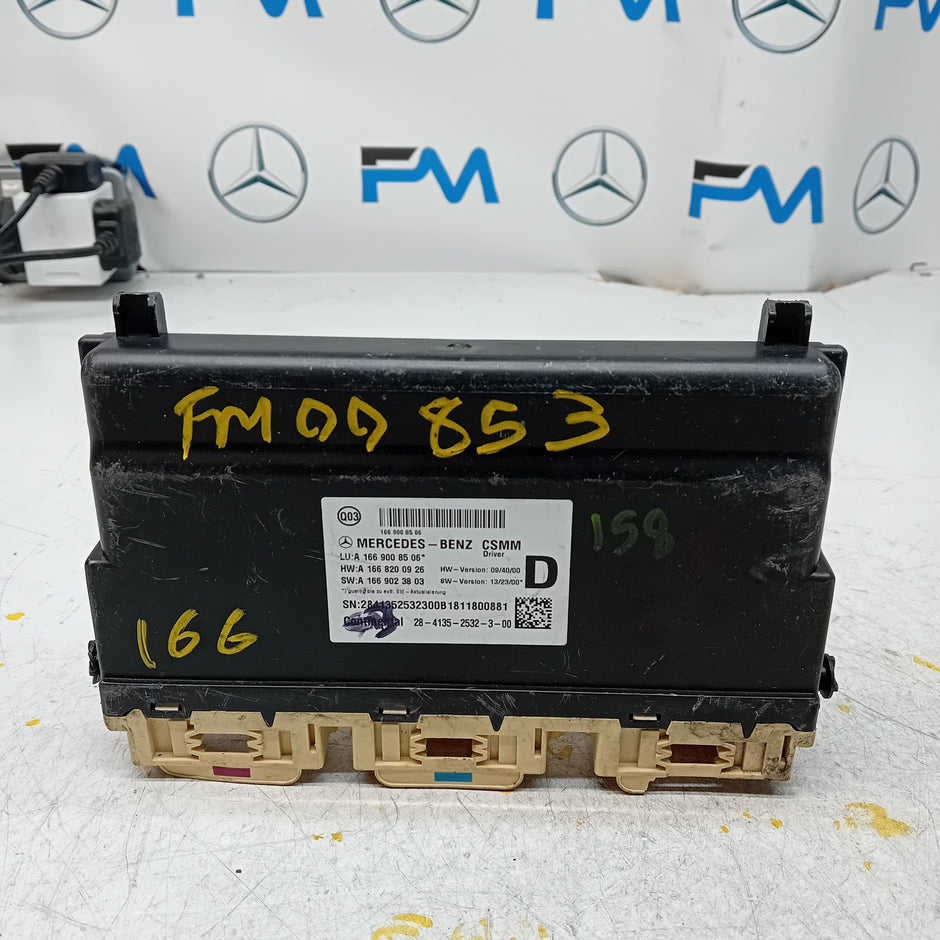 MERCEDES GLS CLASS W166FRONT RIGHT SEAT CONTROL MODULE A1669008506 FM00853