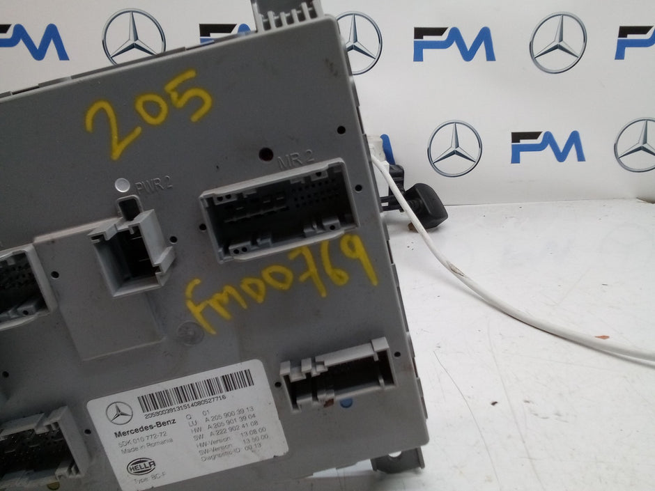 MERCEDES C-CLASS REAR SAM CONTROL MODULE W205 A2059003913 FM00769