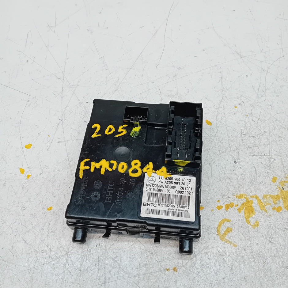 MERCEDES C CLASS 2014 W205 AIR CONDITIONING CONTROL MODULE A2059004013 FM00844