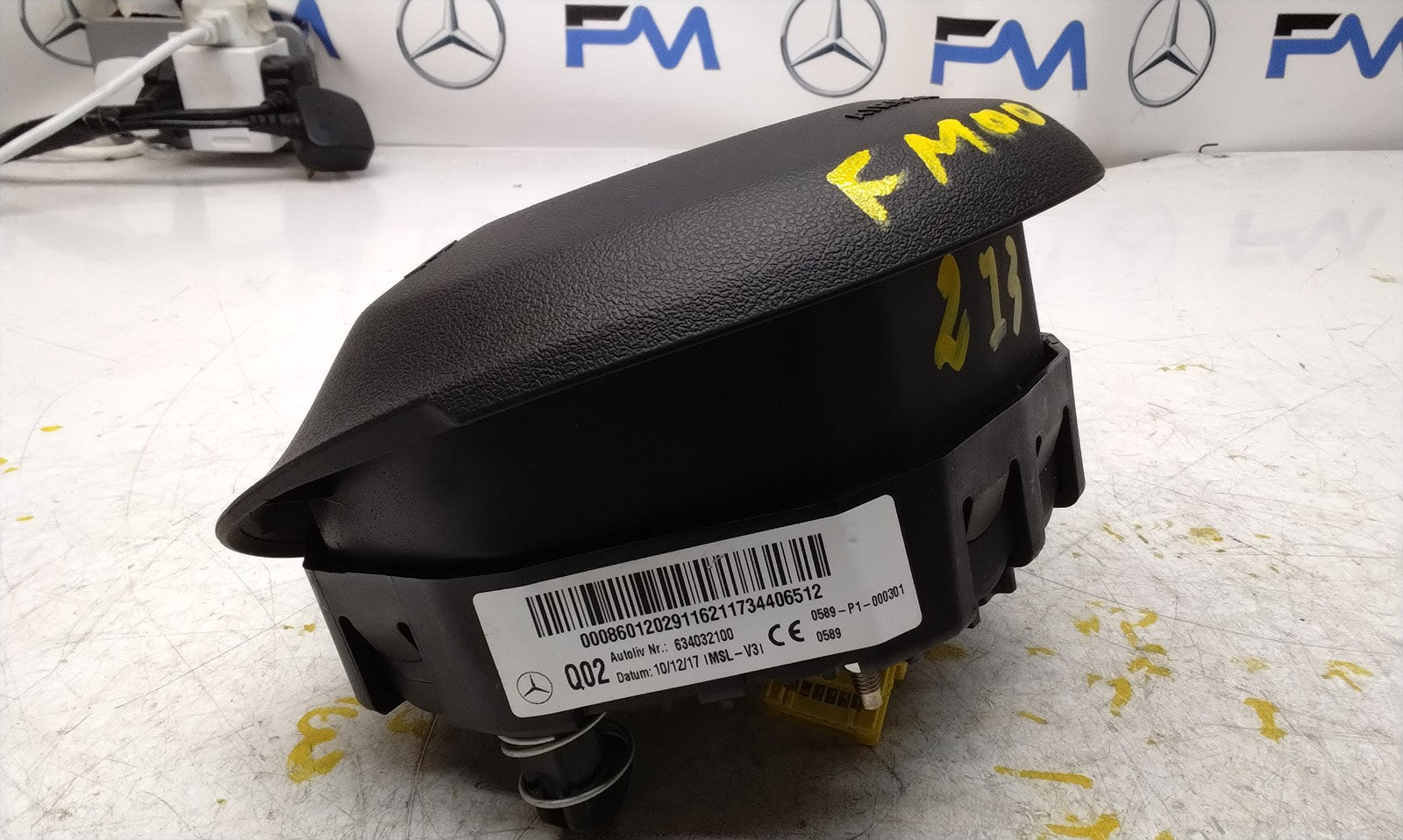MERCEDES BENZ E-CLASS W213 STEERING WHEEL AIRBAG 634032100 FM00741