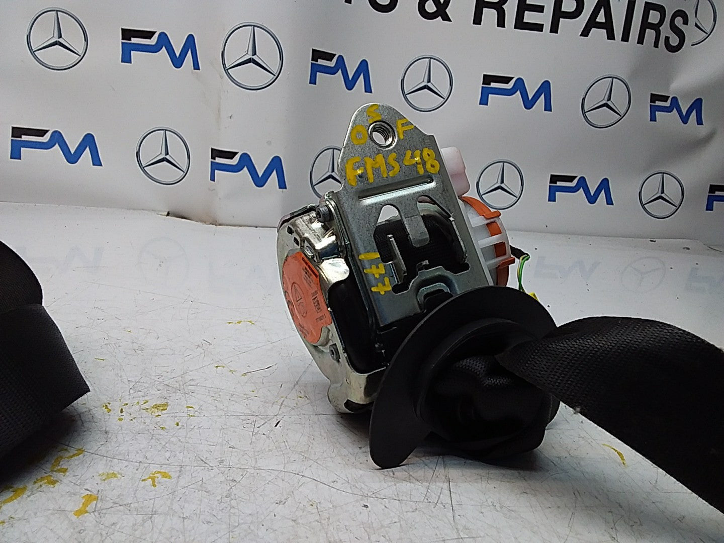 MERCEDES A CLASS  FRONT RIGHT SEAT BELT WITH PRETENSIONER A1778600800 FMS48 OSF