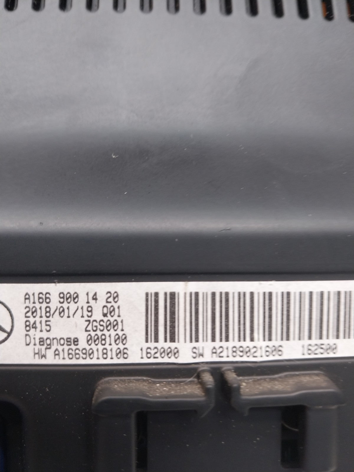 MERCEDES M-CLASS W166 DISPLAY SCREEN A1669001420 2018 FM00715