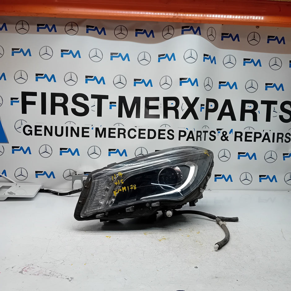MERCEDES CLA-CLASS HEADLIGHT PASSENGER NS  LEFT A1179065300 2015 BI-XENON FMH178
