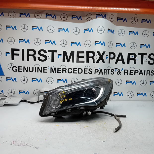 MERCEDES CLA-CLASS HEADLIGHT PASSENGER NS  LEFT A1179065300 2015 BI-XENON FMH178