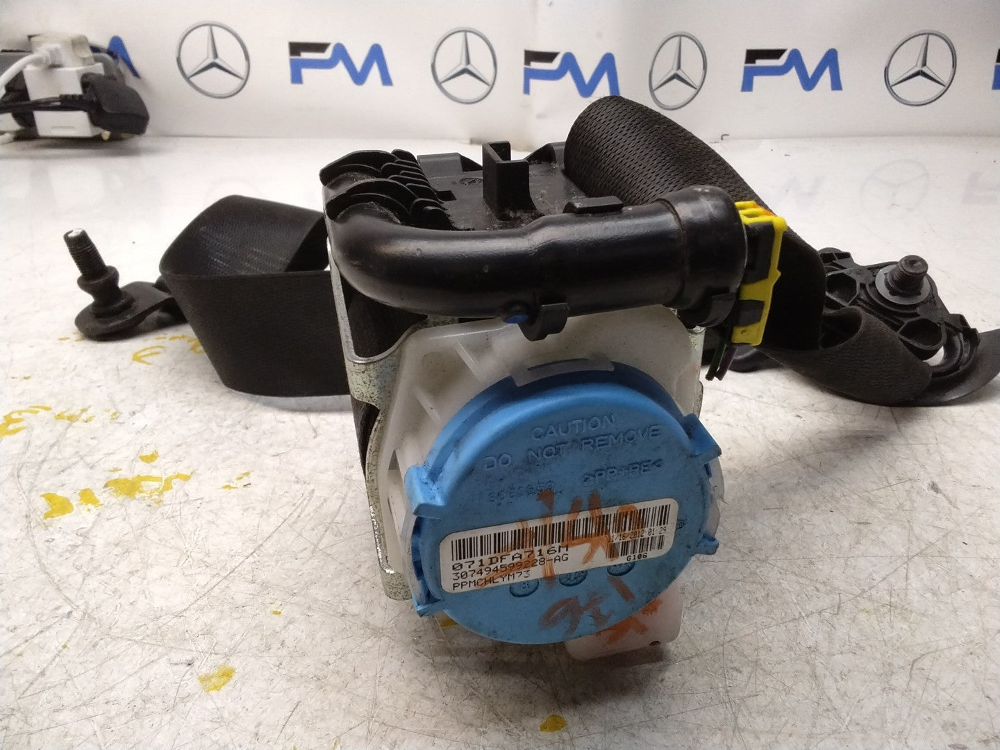 MERCEDES A CLASS SEAT BELT FRONT RIGHT A1768600285 W176 FMS181 OSF