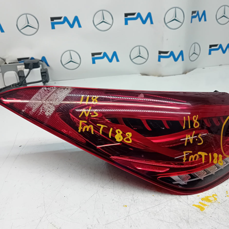 MERCEDES CLA W118 PASSENGER SIDE NS REAR TAIL LIGHT FMT188 2016 ONWARDS