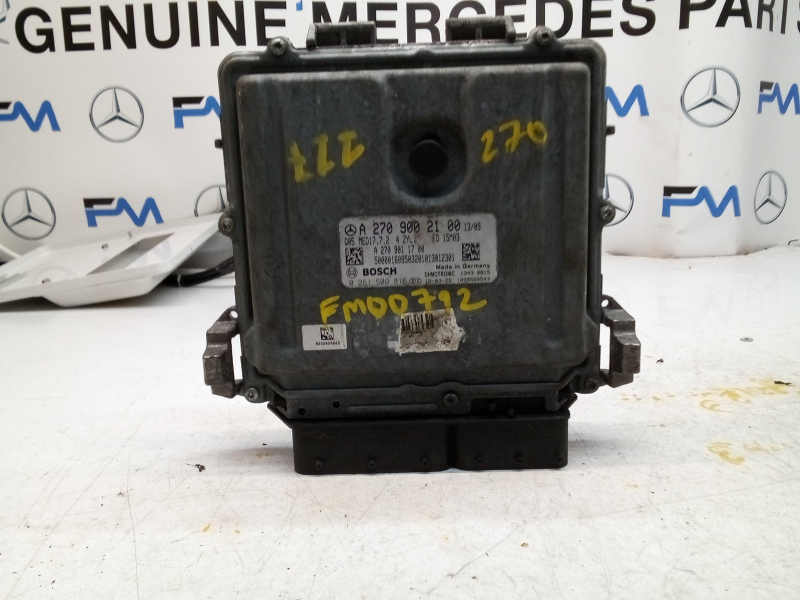 MERCEDES  CLA 2015-17 ENGINE  ECU CONTROL MODULE A2709002100 FM00792