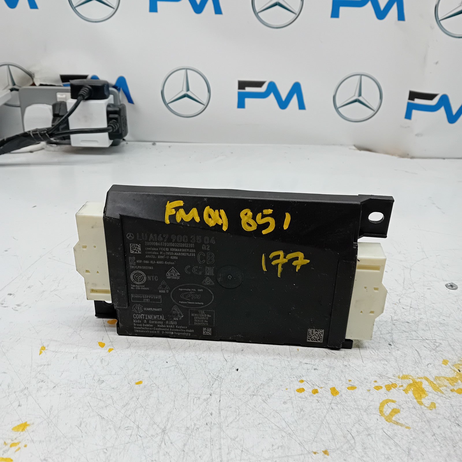 MERCEDES A CLASS IGNITION CONTROL MODULE ECU A1679003504 W177 FM00851