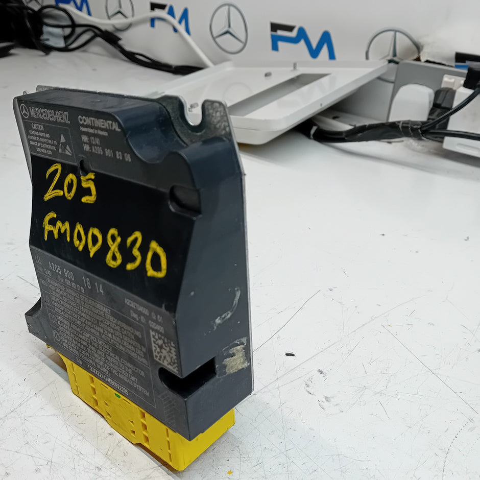 MERCEDES C-CLASS AIRBAG CONTROL MODULE W205 A2059001814 FM00830