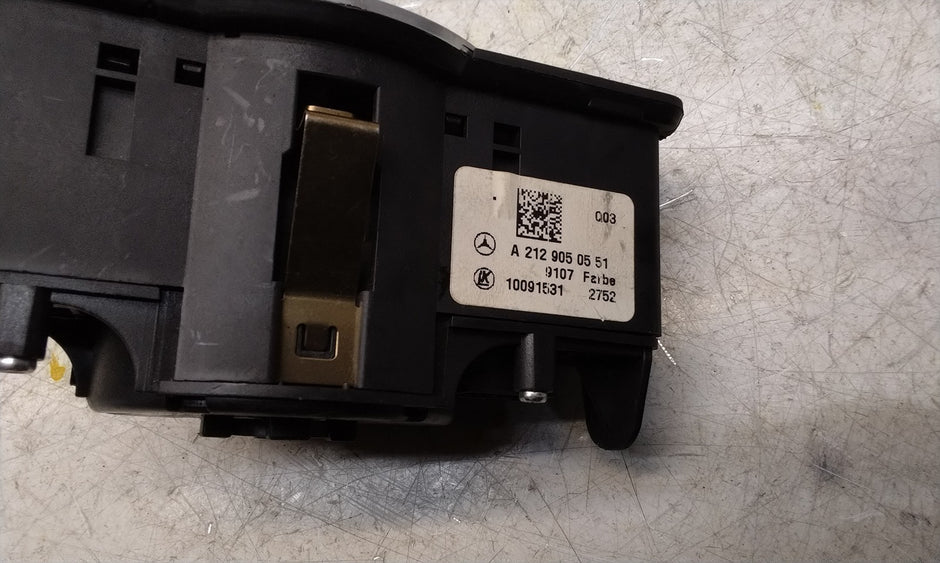 MERCEDES E-CLASS W212 HEADLIGHT CONTROL SWITCH 2014 A2129050551 FM001026