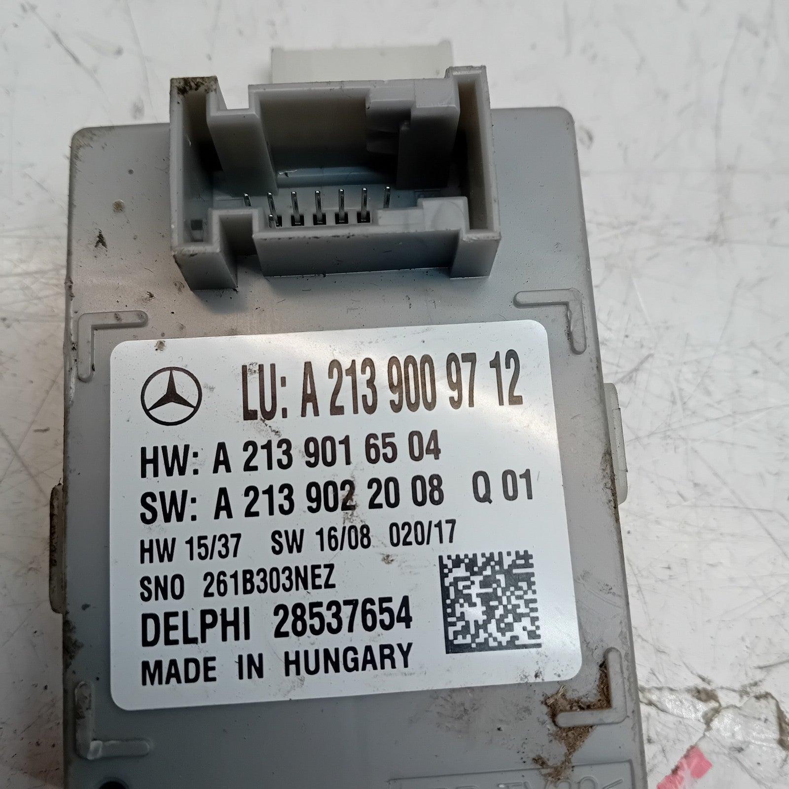 MERCEDES E-CLASS W213 LIGHT CONTROL UNIT A2139019712 FM00826