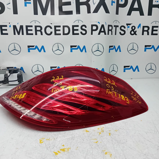 MERCEDES S-CLASS W222 DRIVER SIDE OS REAR TAIL LIGHT FMT183 2016 A2229065501