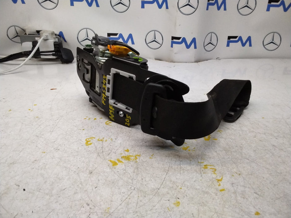 MERCEDES BENZ W205 C CLASS FRONT LEFT SEAT BELT A2058606300 FMS343 NSF