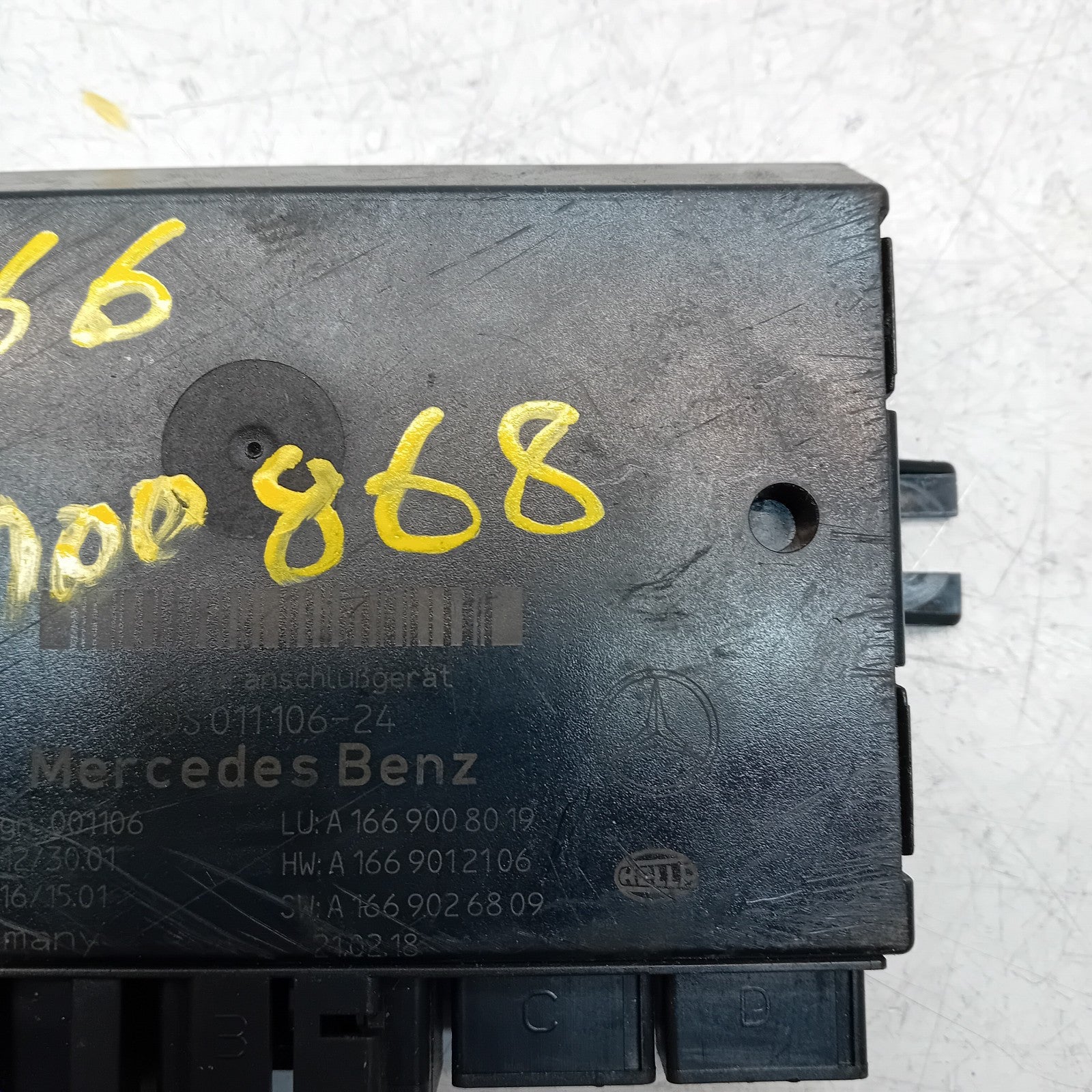 MERCEDES GLE W166 ELECTRIC TOWBAR CONTROL UNIT A1669008019 FM00868