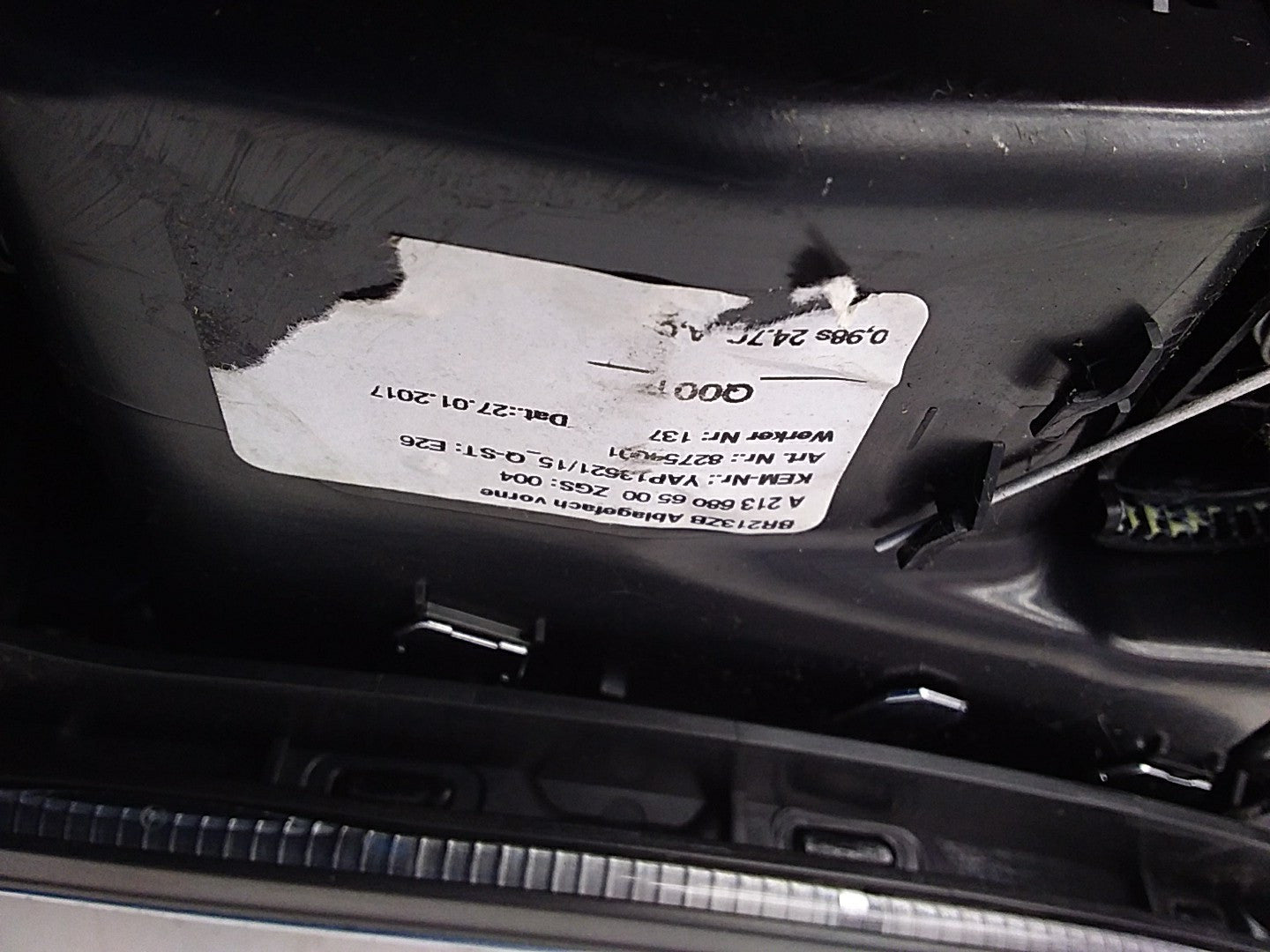 2016-2019 MERCEDES E CLASS W213 CENTRE  CONSOLE  A2138100815 FMK07