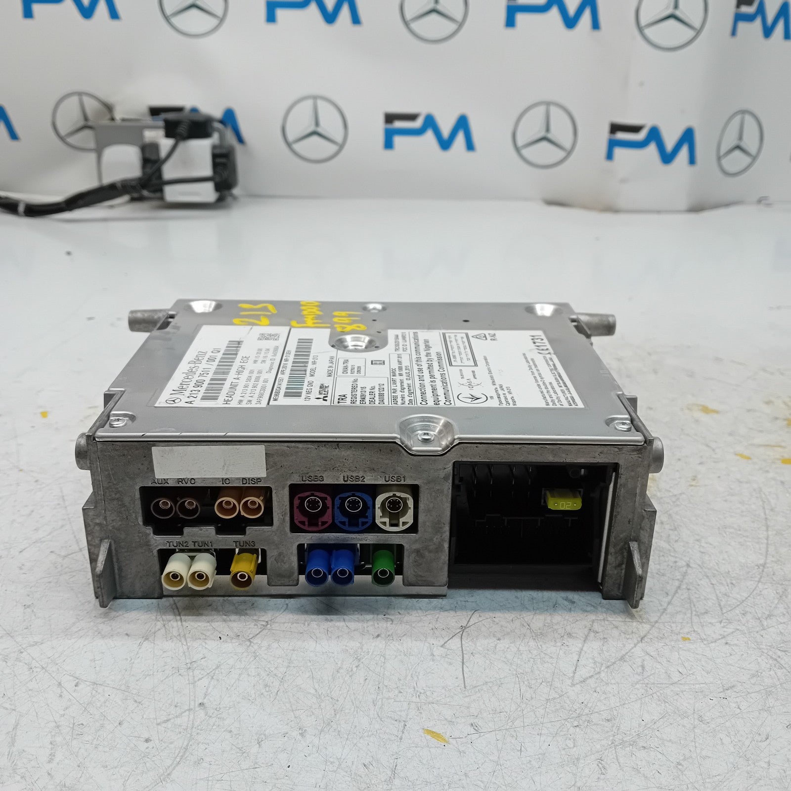 MERCEDES BENZ E-CLASS W213 2016 RADIO CD STEREO HEAD UNIT A2139007511 FM00899