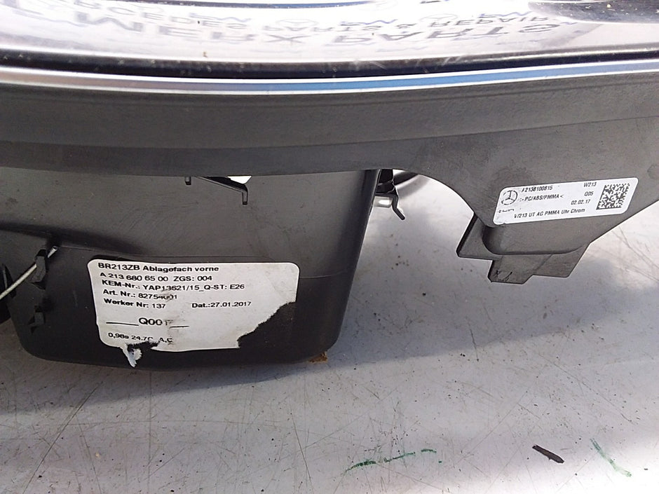 2016-2019 MERCEDES E CLASS W213 CENTRE  CONSOLE  A2138100815 FMK07