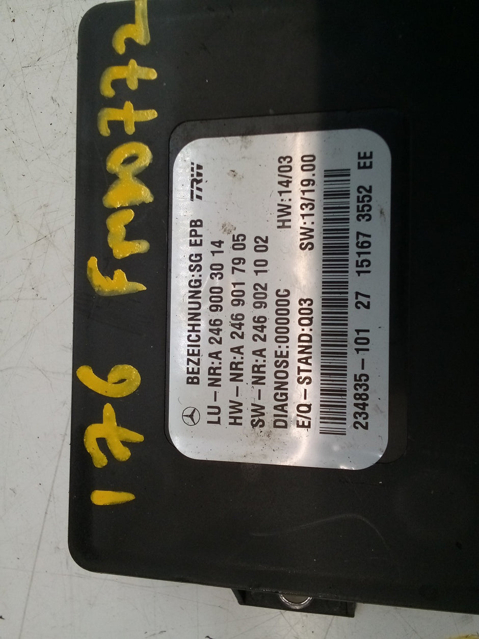 MERCEDES A,B-CLASS PARKING BRAKE CONTROL MODULE W176 W246 A2469003014 FM00772