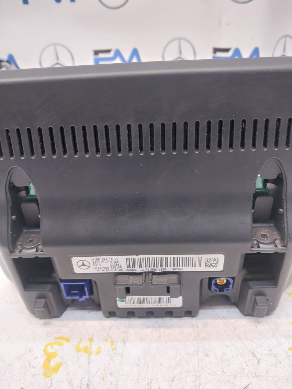 MERCEDES M-CLASS W166 DISPLAY SCREEN A1669001420 2018 FM00715