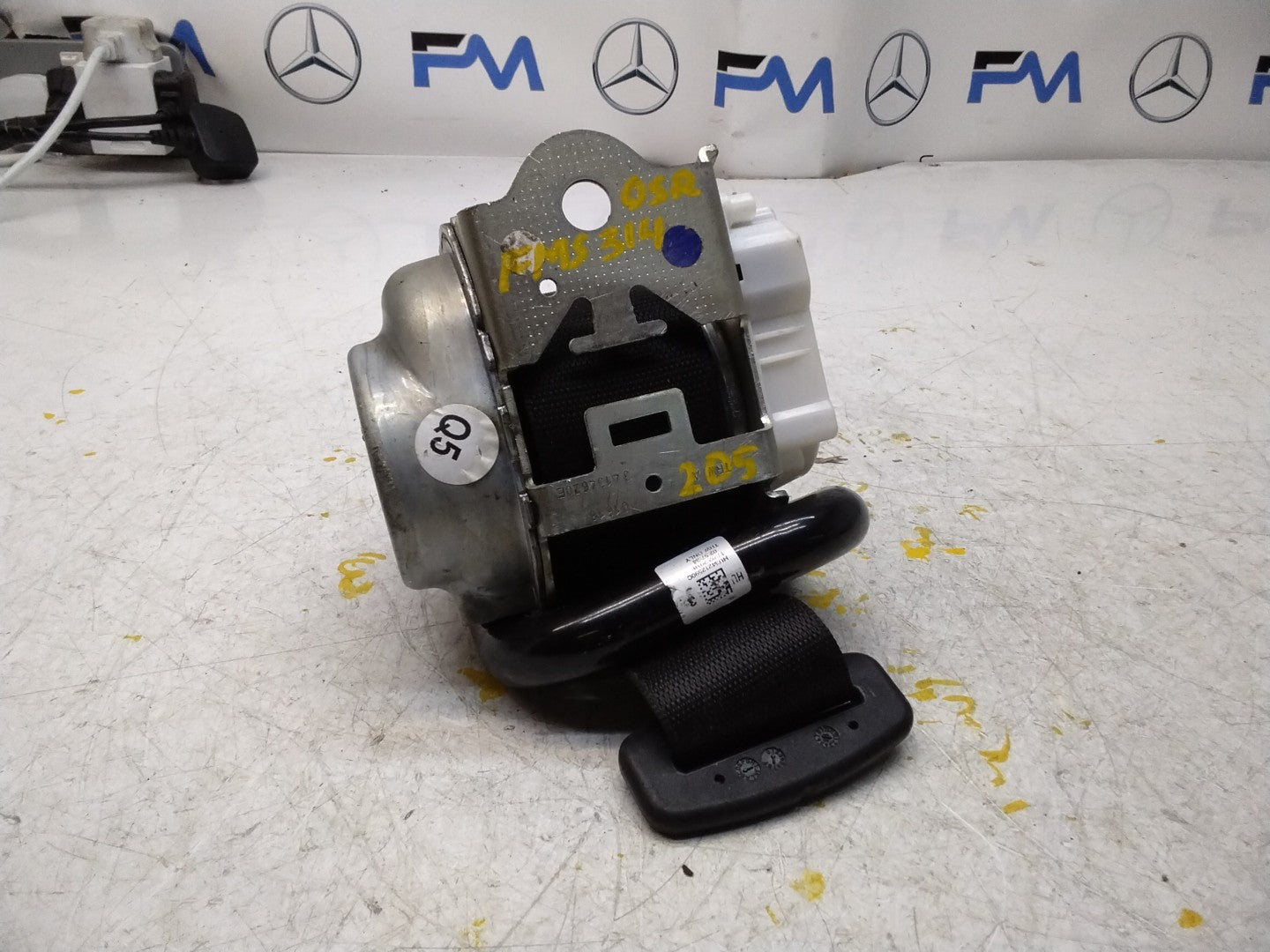 MERCEDES C-CLASS W205 SEAT BELT REAR RIGHT DRIVER SIDE A2058600685 FMS314 OSR