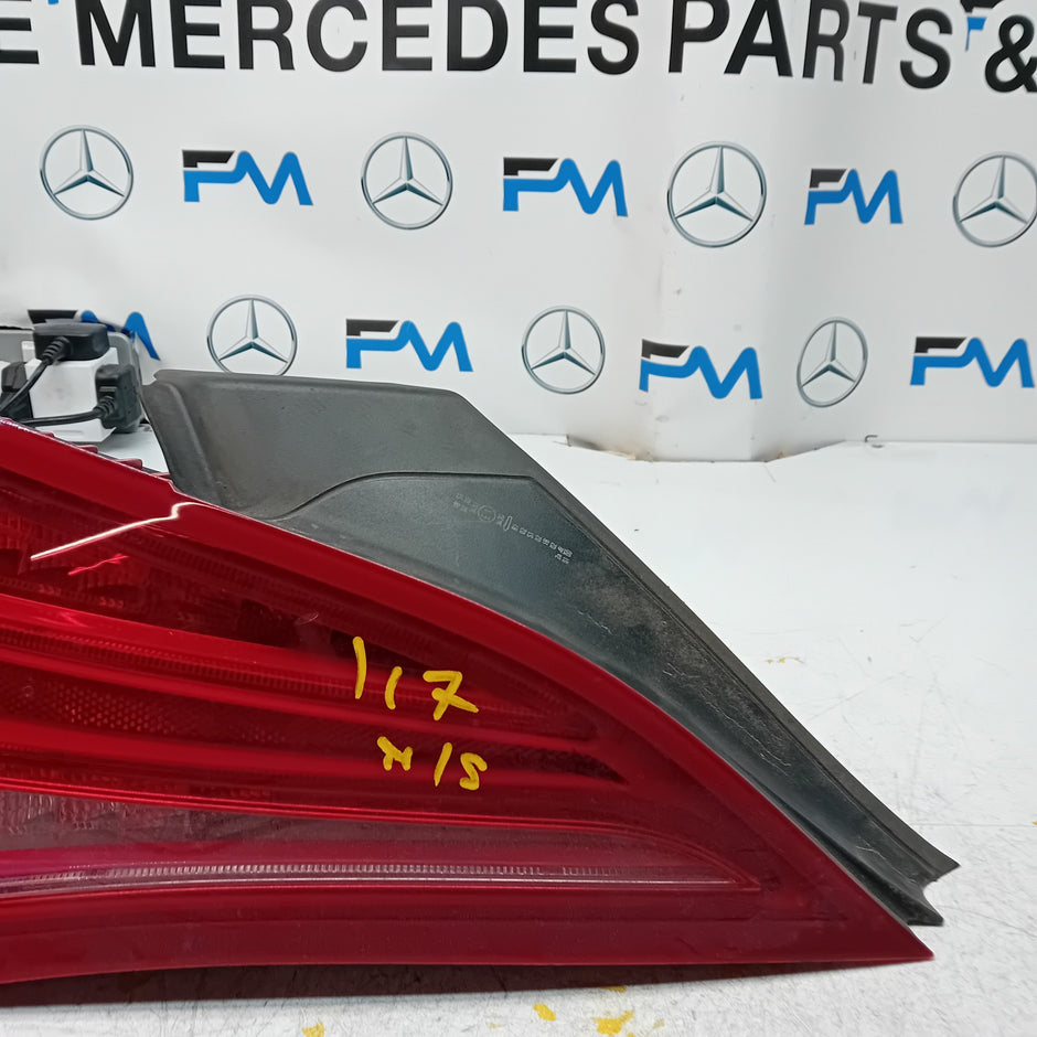 MERCEDES CLA W117 PASSENGER SIDE NS REAR TAIL LIGHT A1179060501 2017 FMT00879