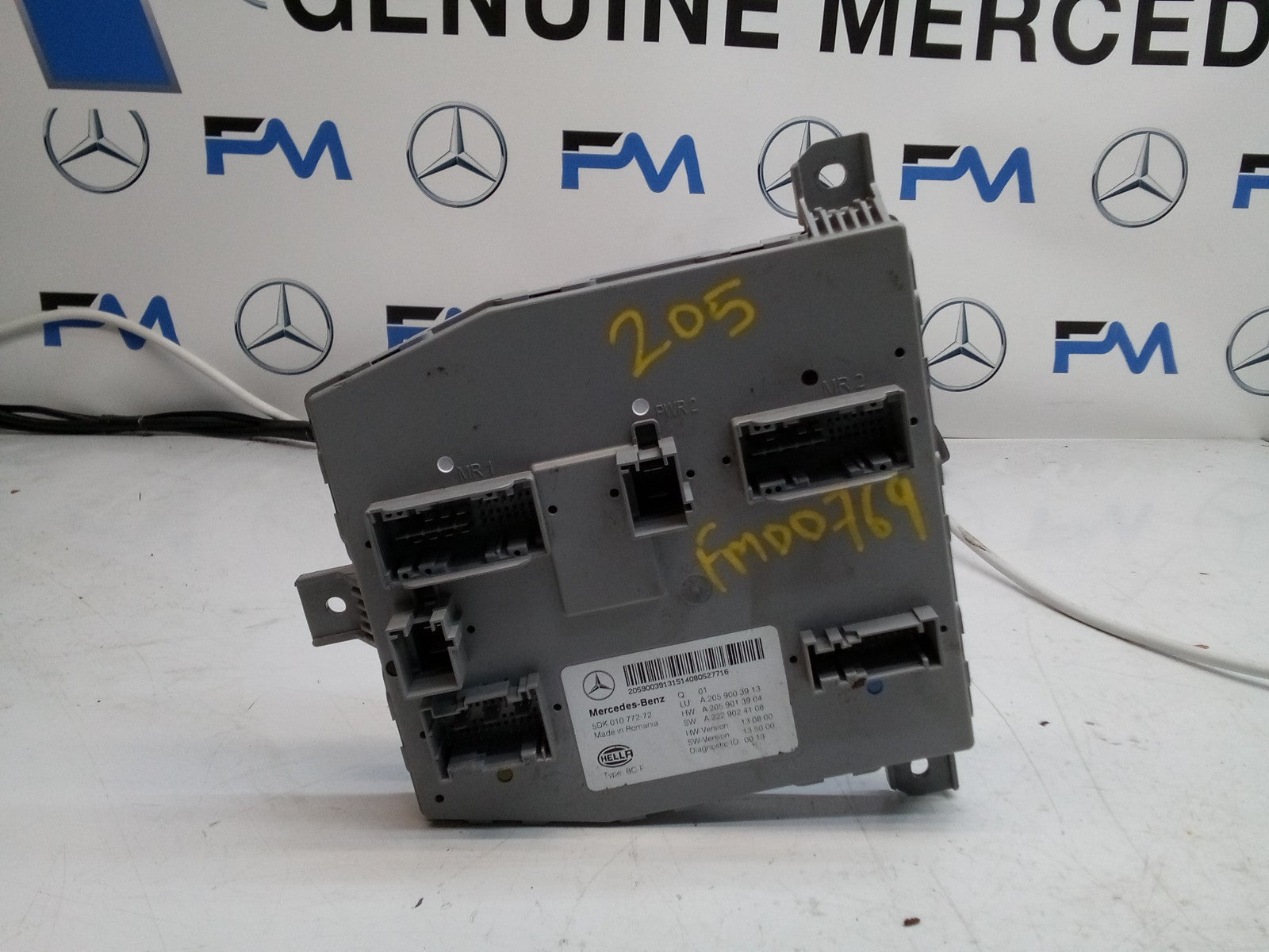 MERCEDES C-CLASS REAR SAM CONTROL MODULE W205 A2059003913 FM00769